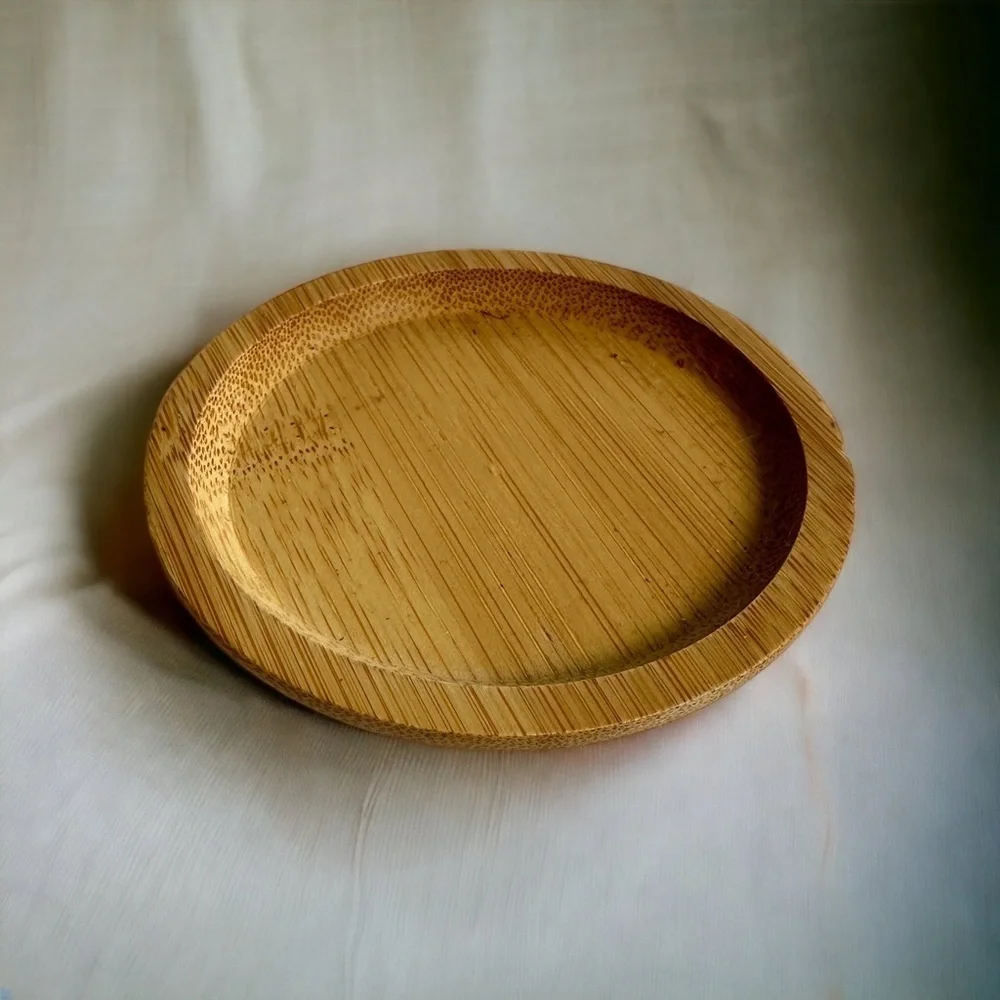 Wooden Bamboo Plant Saucer Drip Tray